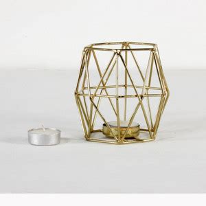 HOME AND BAZAAR Traditional Metal Tea Light candle stand 5x5x4.5 Inch ...