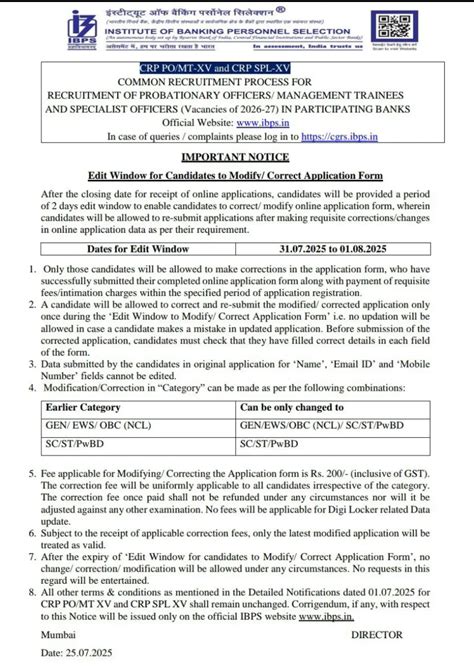 IBPS PO Apply Online 2025 Ends, Application for 5308 Vacancies