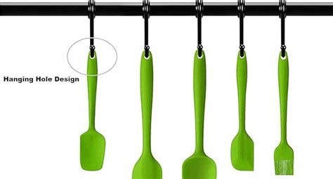 Buy P-Plus International Silicone Spatula Set 5-Piece - 446F Heat ...