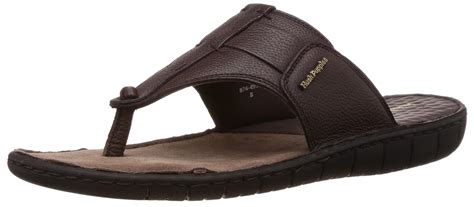 Hush Puppies Men's Sedan Thong Leather Flip Flops Thong Sandals ...