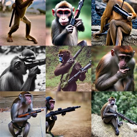 Funny Pictures Of Monkeys With Guns
