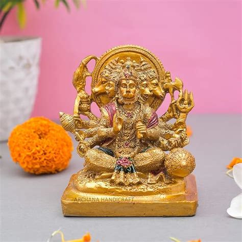 Buy Archna Handicraft Polyresin Hanuman Ji Murti for Pooja Room ...
