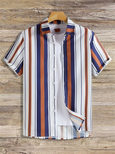 Vertical Striped Shirt for Men