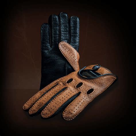 Mens Brown Leather Driving Gloves at Jennifer Varner blog