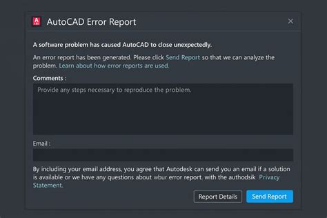 Image result for How to Solve AutoCAD Error Report