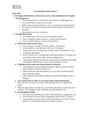 Image result for Focused Observation Examples