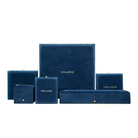 500pcs Custom Velvet Jewelry Box Wholesale Ring Earring Bracelet ...
