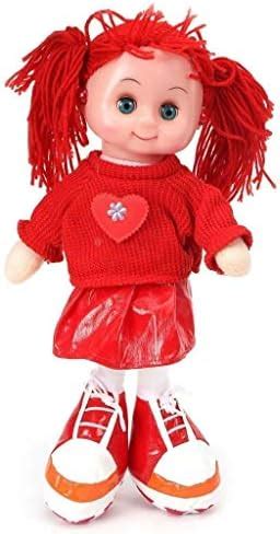 VGRASSP Beautiful Fluffy Smiling Doll Toy for Girls with Lights and ...