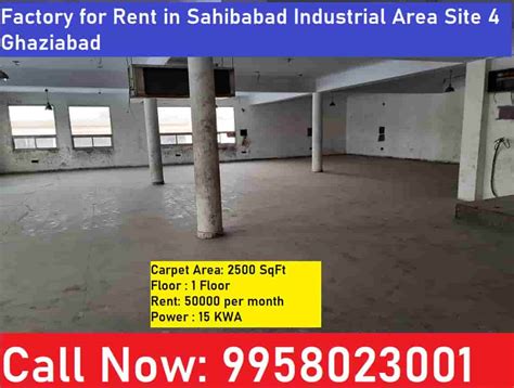 Factory for Rent in Sahibabad Industrial Area Site 4 Ghaziabad ...