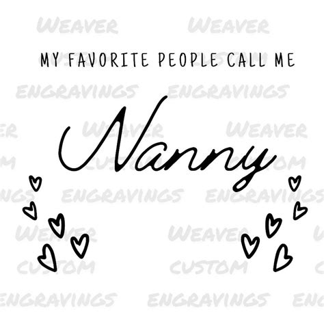 My Favorite People Call Me Nanny PNG SVG | Digital Download Design ...