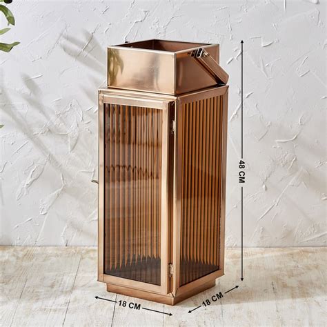 Buy Monalisa Aluminium and Glass Ribbed Lantern - Large from Home ...