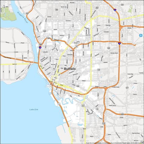 Printable Street Map Of Buffalo Ny