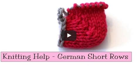 Image result for German Short Rows Tutorial