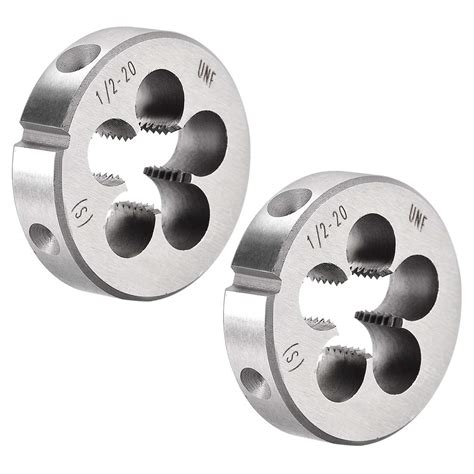 uxcell 1/2-20 UNF Round Die Machine Thread Die, 1.5" OD Round Threading ...