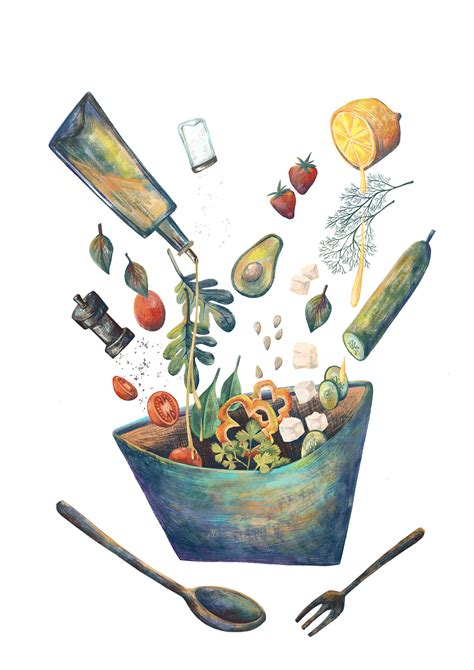Food Illustrations on Behance - Behance Illustration