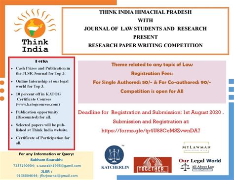 RESEARCH PAPER WRITING COMPETITION BY THINK INDIA, HIMACHAL PRADESH IN ...