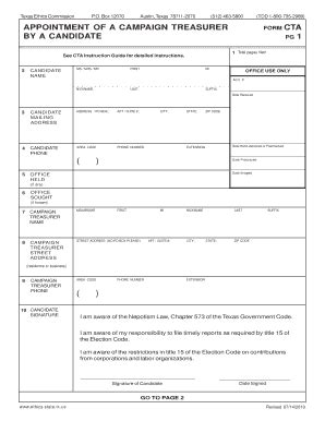 Fillable Online 2014 Candidate Packet Fax Email Print - pdfFiller
