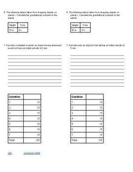 Image result for Vertical Projectile Motion Excercise