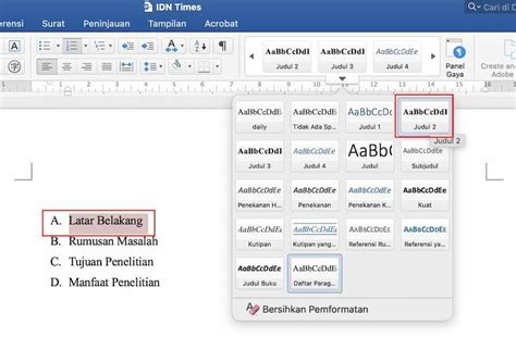 Heading Tutorial Word 的图像结果