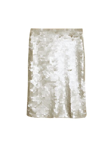 Buy Sequin Knee Length Column Skirt at Marks & Spencer