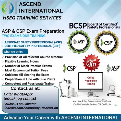 Associate Safety Professional (ASP®) & Certified Safety Professional ...