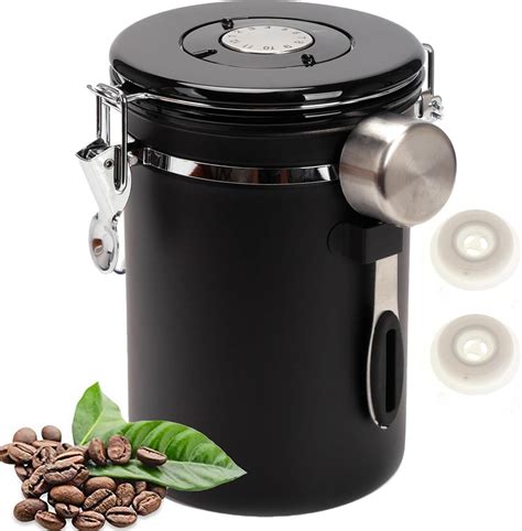 VANANA 1.8L Coffee Canister Airtight Coffee Storage Container Stainless ...