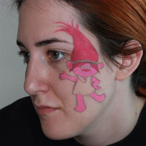 Trolls Face Paint 的图像结果