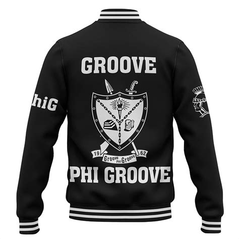 Groove Phi Groove Baseball Jacket Fraternity Map Africa