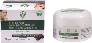 SRG Herbal skin brightening Day cream with SPF 15 - Price in India, Buy ...