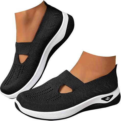 Amazon.com | Womens Best Walking Shoes Slip On Sneakers Breathable Mesh ...