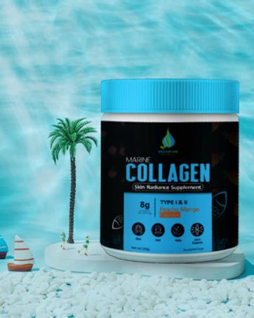 VEDAPURE Plant Based Collagen Powder For Women & Men (210g), Mixed ...
