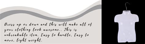 MD's Store Premium Plastic Kids Half Body Shape White Mannequin for ...