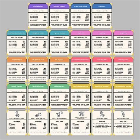 Monopoly Cards - 10 Free PDF Printables | Printablee
