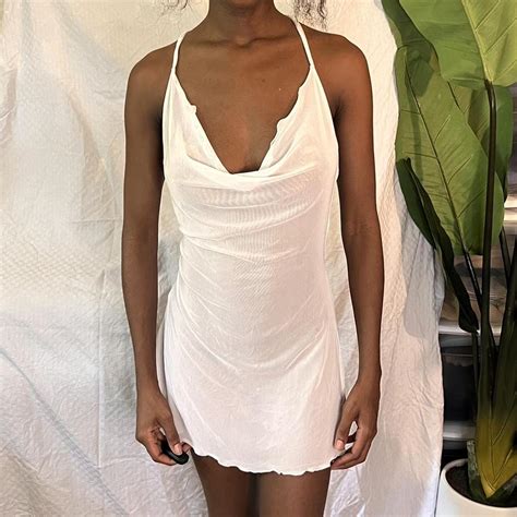 Heart of Sun white cover up. As seen on Bella Hadid.... - Depop