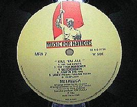 METALLICA MUSIC FOR NATIONS STUFF