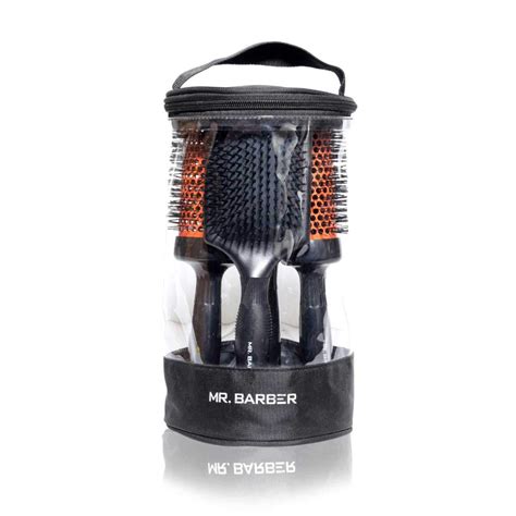Buy Mr. Barber Ceramic Barrel Roller Hair Brush Kit – Contains 5 ...