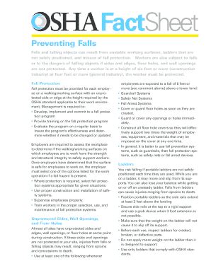 Image result for Fall Protection Fact Sheet From OSHA