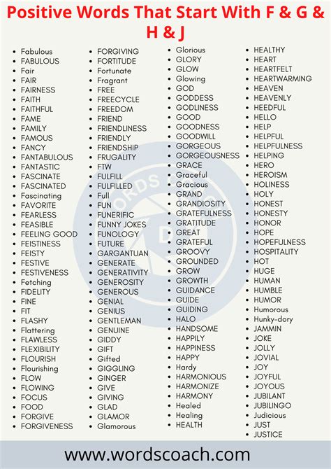 1,000+ Positive Words to Write the Life You Want - Word Coach