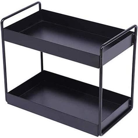 TEKCOOL Heavy Duty Metal Stand 2-Tier Standing Rack for Home, Bathroom ...