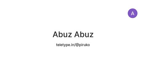 Abuz Abuz — Teletype