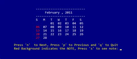 Image result for Coding for a Calendar Using C-language