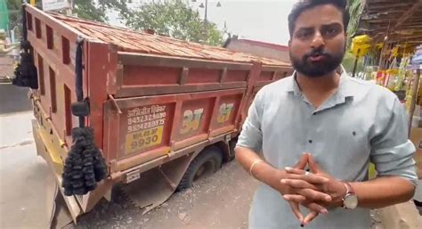 Watch: Truck Caves In On Kothrud Road; Congress Leader Asks Whether PMC ...
