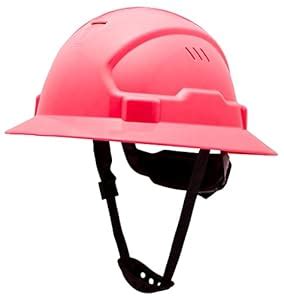 Hard Hat Construction OSHA Approved Vented Full Brim Safety Helmet ...