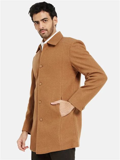 METTLE Men Single-Breasted Over Coat