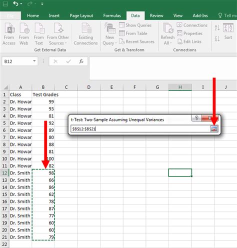 T-Test Statistics Excel Project Examples 的图像结果