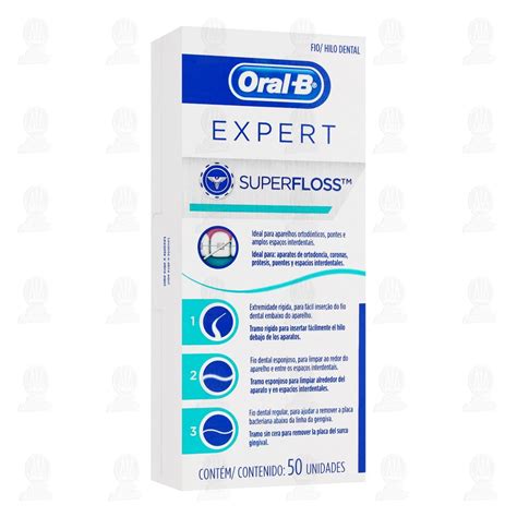 Hilo Dental Oral-B Expert SuperFloss, 50 pzas.