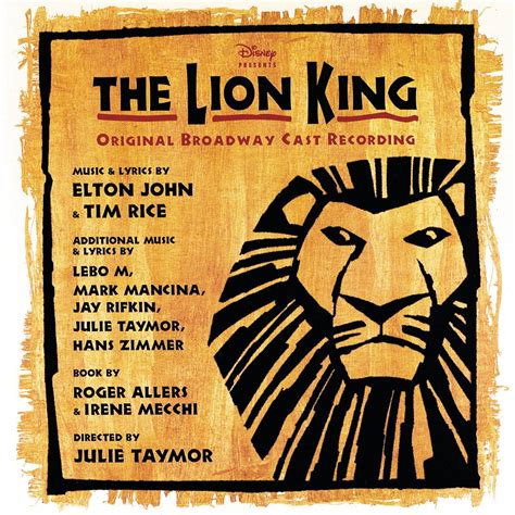 ‎The Lion King (Original 1997 Broadway Cast Recording) - Album by Elton ...