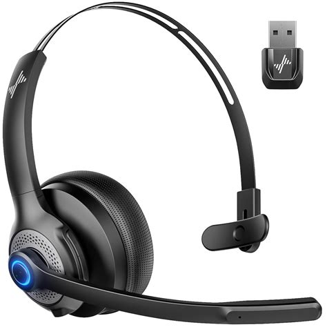 JIAMQISHI Wireless Headset with Microphone - Bluetooth V5.2 Headphones ...