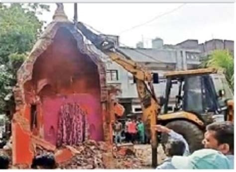 Exercise to demolish Temple, Masjid, Deri encroachments by order of ...