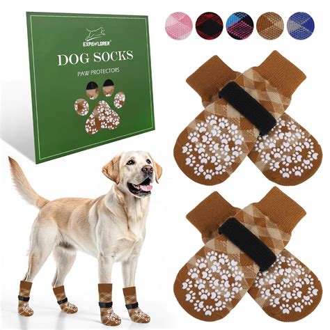 EXPAWLORER Dog Socks to Prevent Licking Paws, Dog Shoes for Hot ...